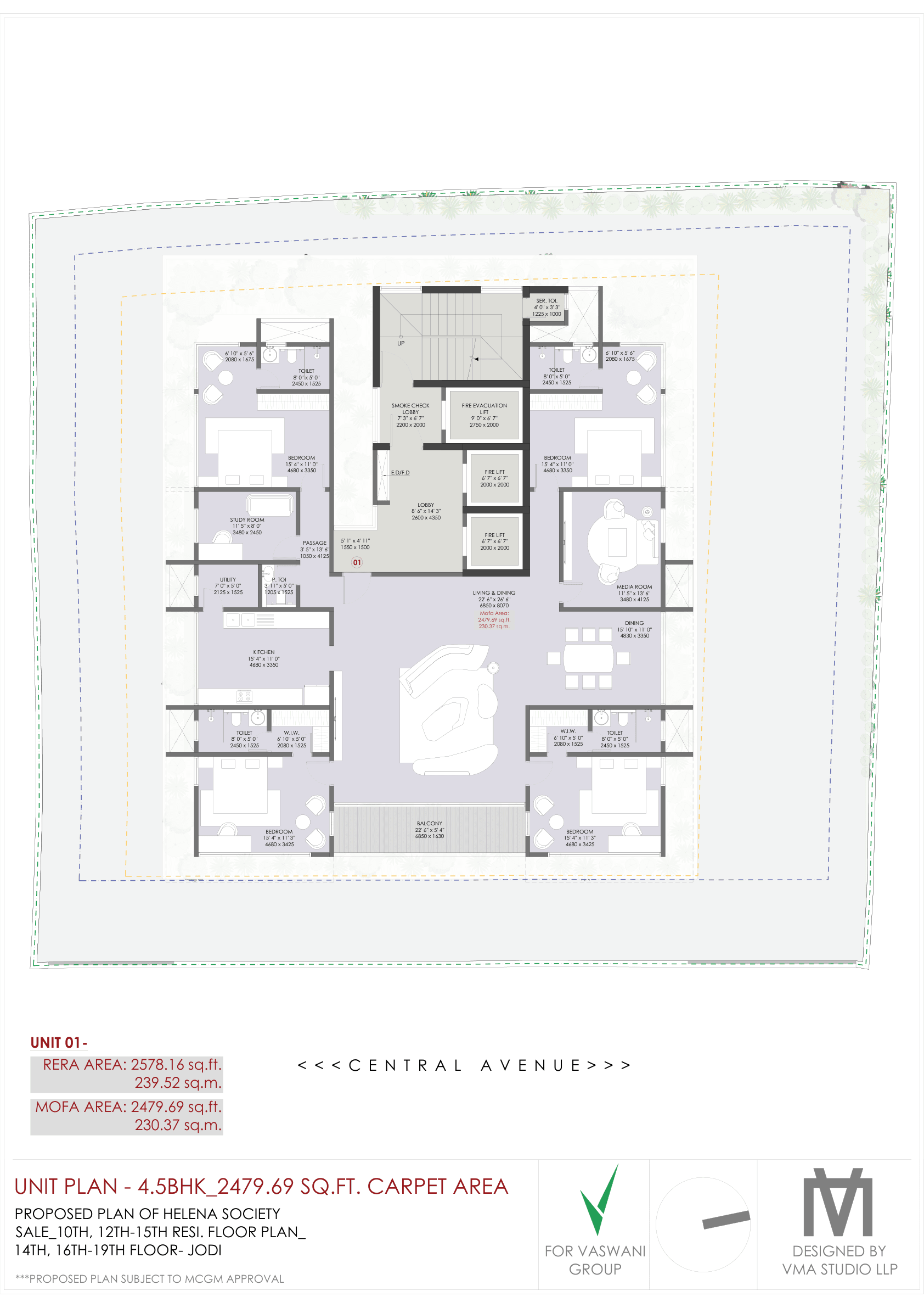 Central Avenue master plan layout